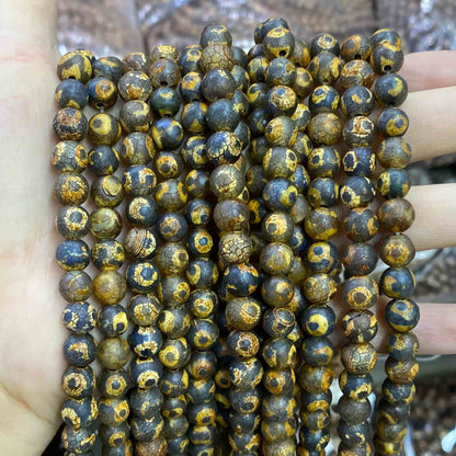 #2 Round Agate Beads 6mm/8mm/10mm