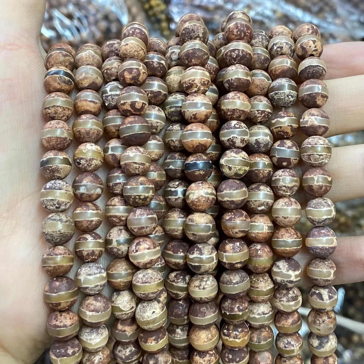 #2 Round Agate Beads 6mm/8mm/10mm
