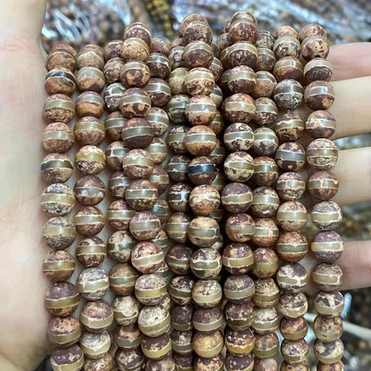 #2 Round Agate Beads 6mm/8mm/10mm