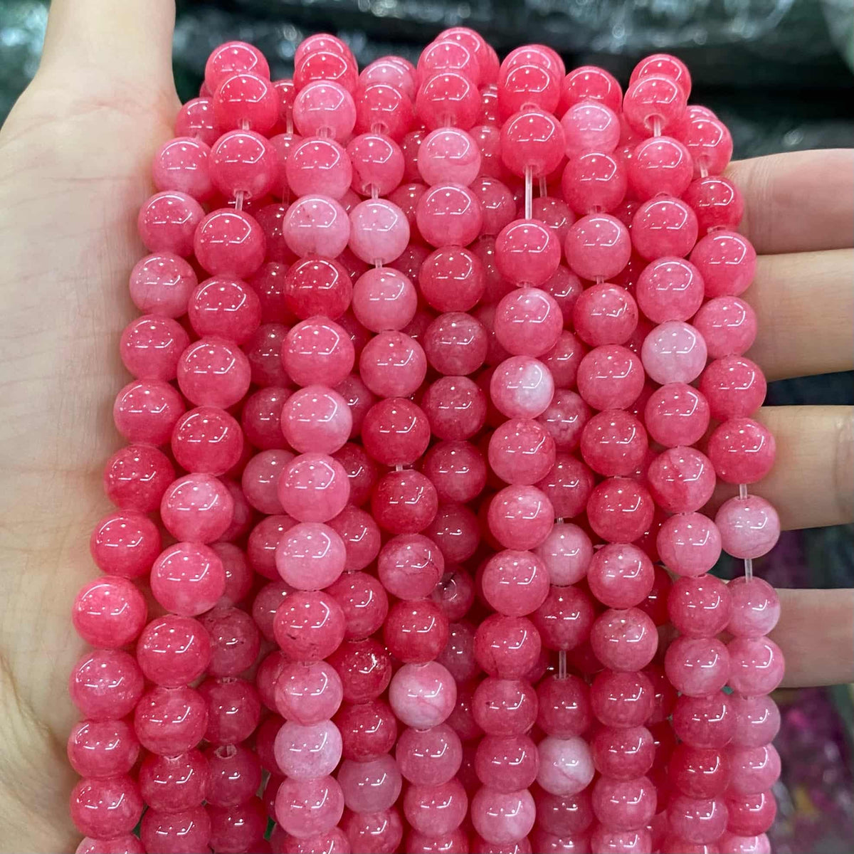 Color Jade Beads Round Smooth/Faceted Beads 6mm/8mm/10mm