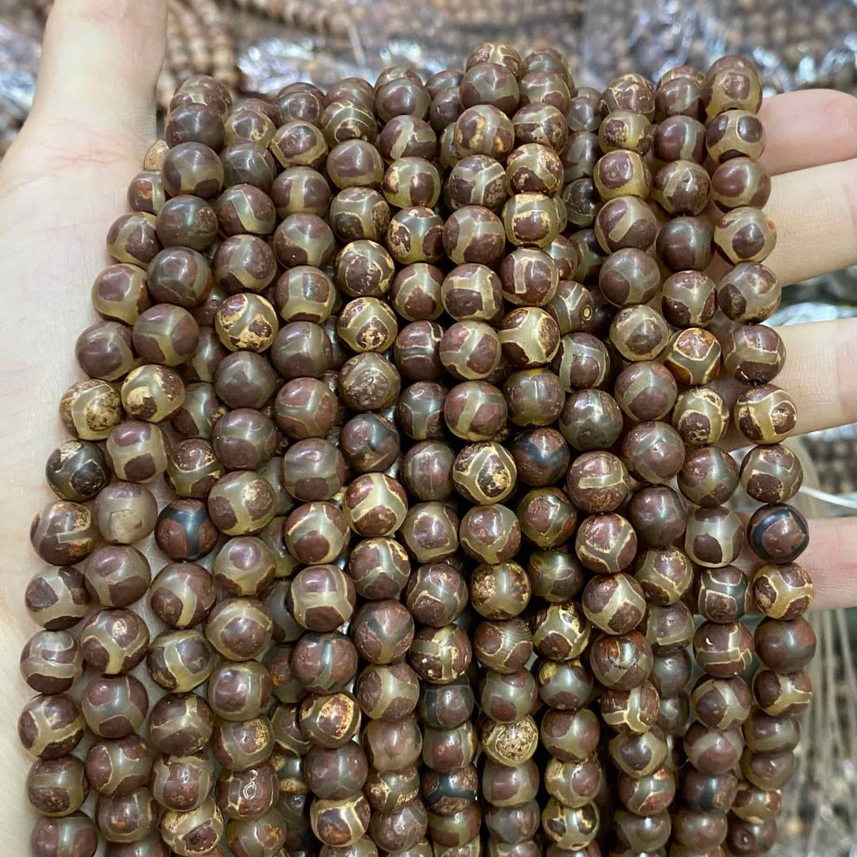 #2 Round Agate Beads 6mm/8mm/10mm