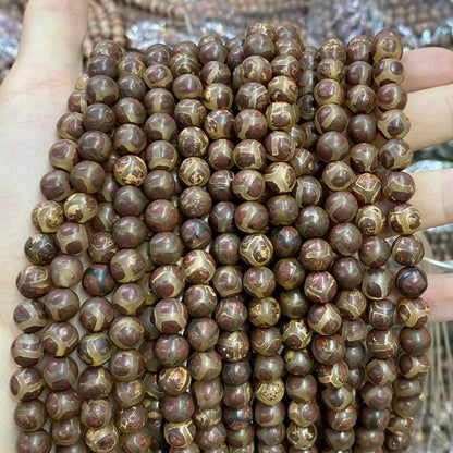 #2 Round Agate Beads 6mm/8mm/10mm