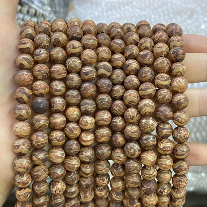 #2 Round Agate Beads 6mm/8mm/10mm