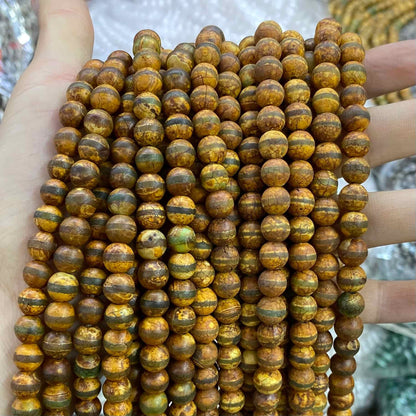#2 Round Agate Beads 6mm/8mm/10mm