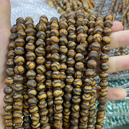 #2 Round Agate Beads 6mm/8mm/10mm
