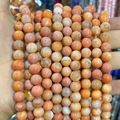 #2 Round Agate Beads 6mm/8mm/10mm