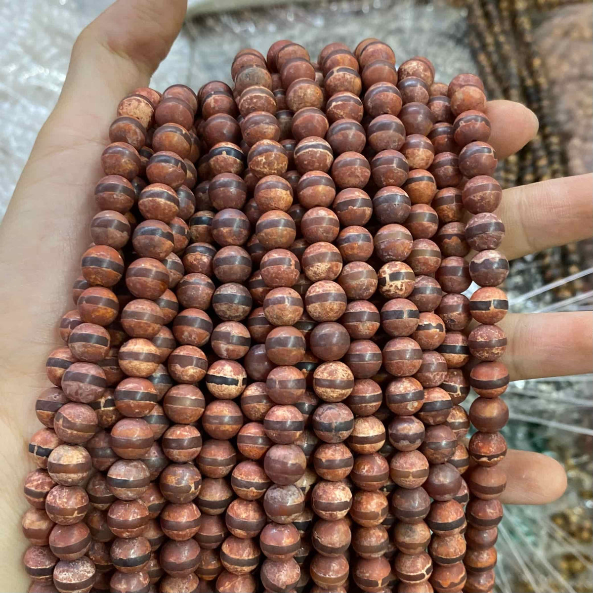 #2 Round Agate Beads 6mm/8mm/10mm