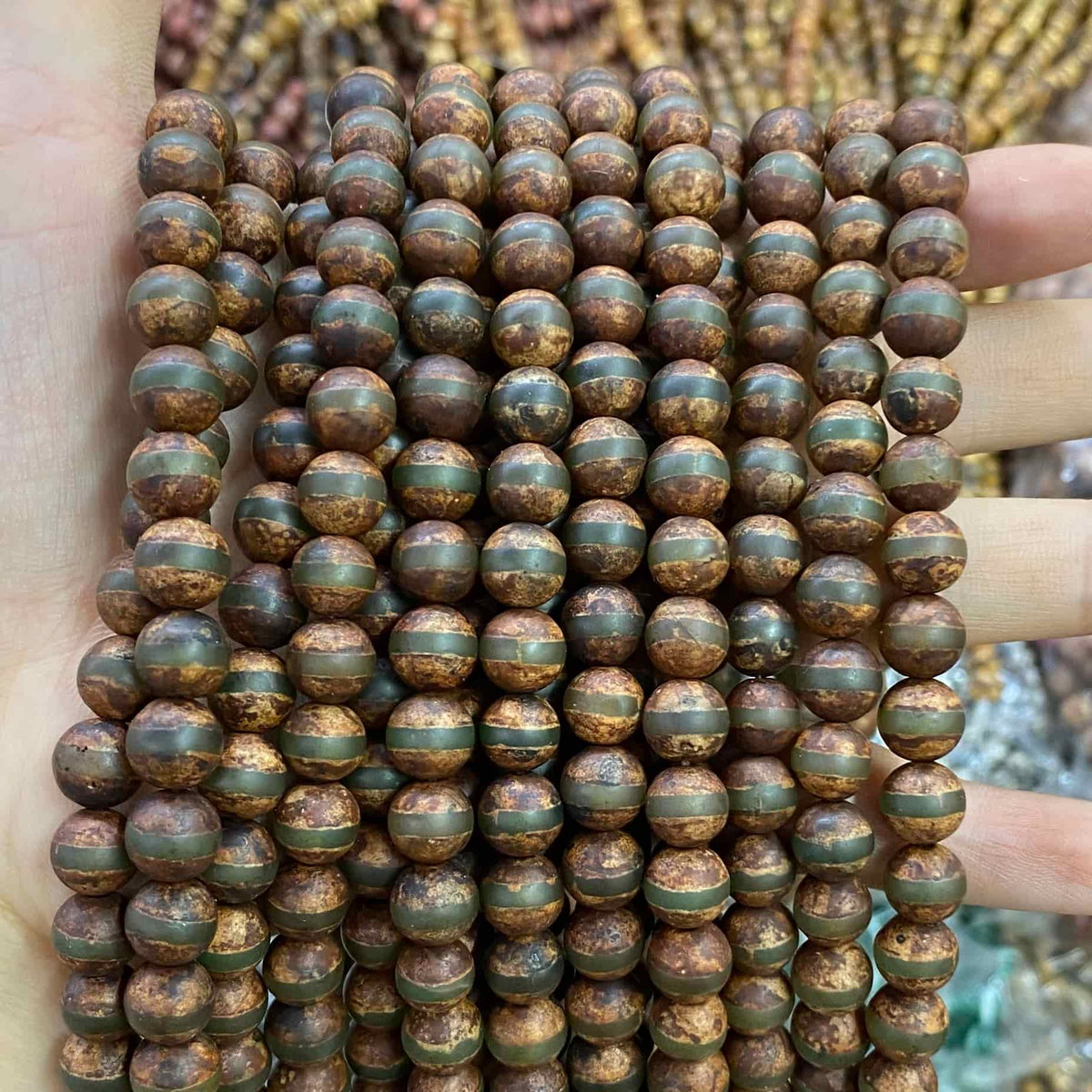 #2 Round Agate Beads 6mm/8mm/10mm