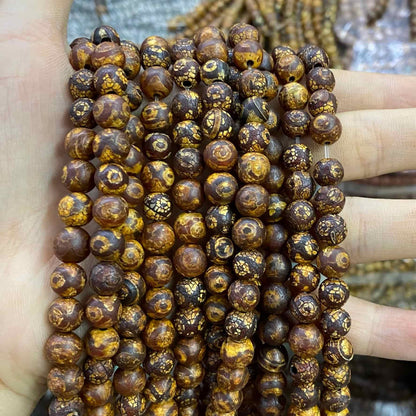 #2 Round Agate Beads 6mm/8mm/10mm