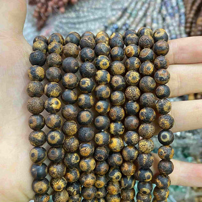 #2 Round Agate Beads 6mm/8mm/10mm