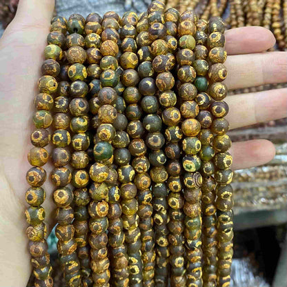 #2 Round Agate Beads 6mm/8mm/10mm