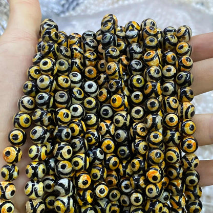 #2 Round Agate Beads 6mm/8mm/10mm