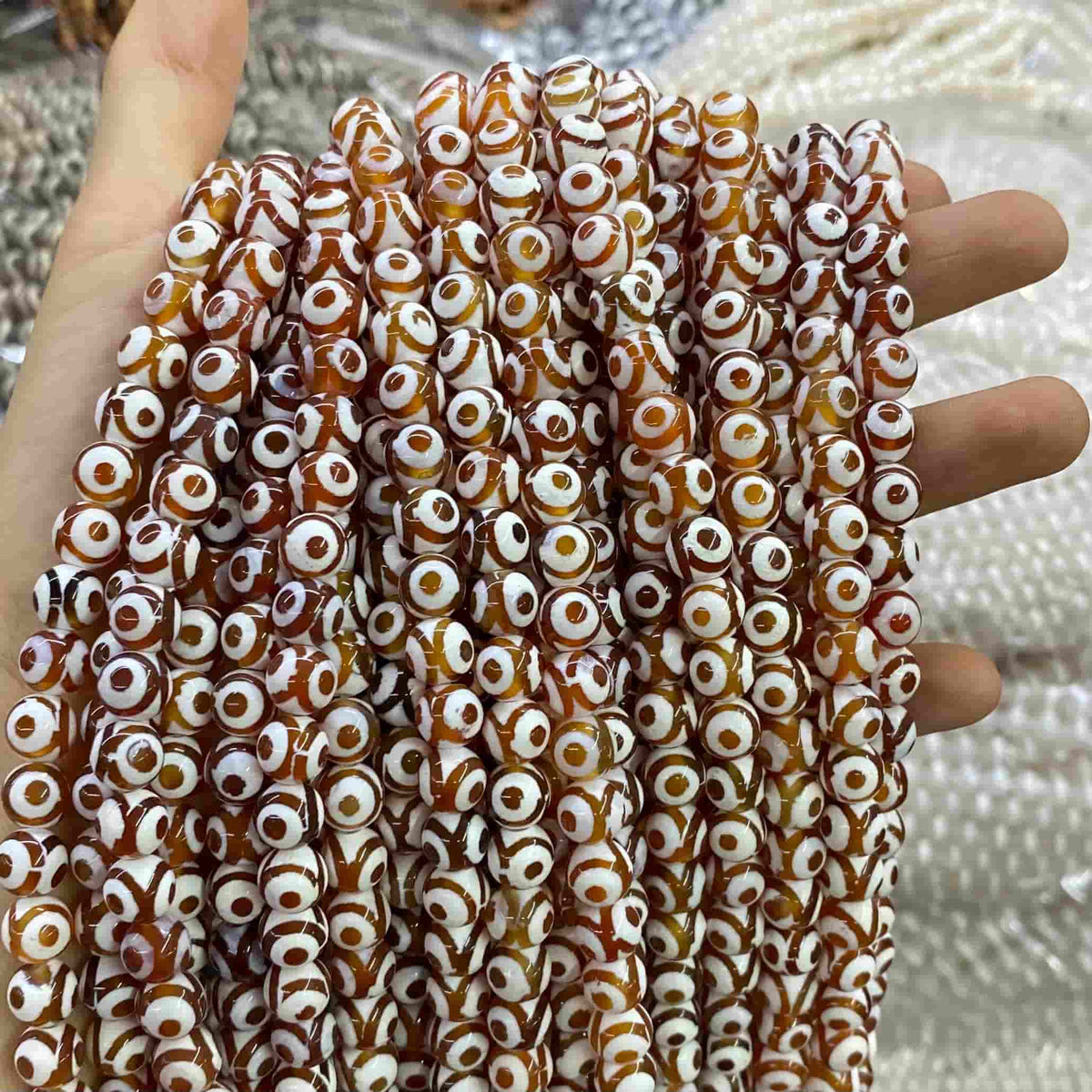#2 Round Agate Beads 6mm/8mm/10mm