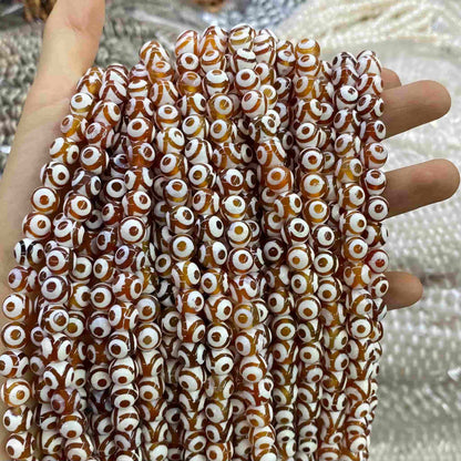 #2 Round Agate Beads 6mm/8mm/10mm