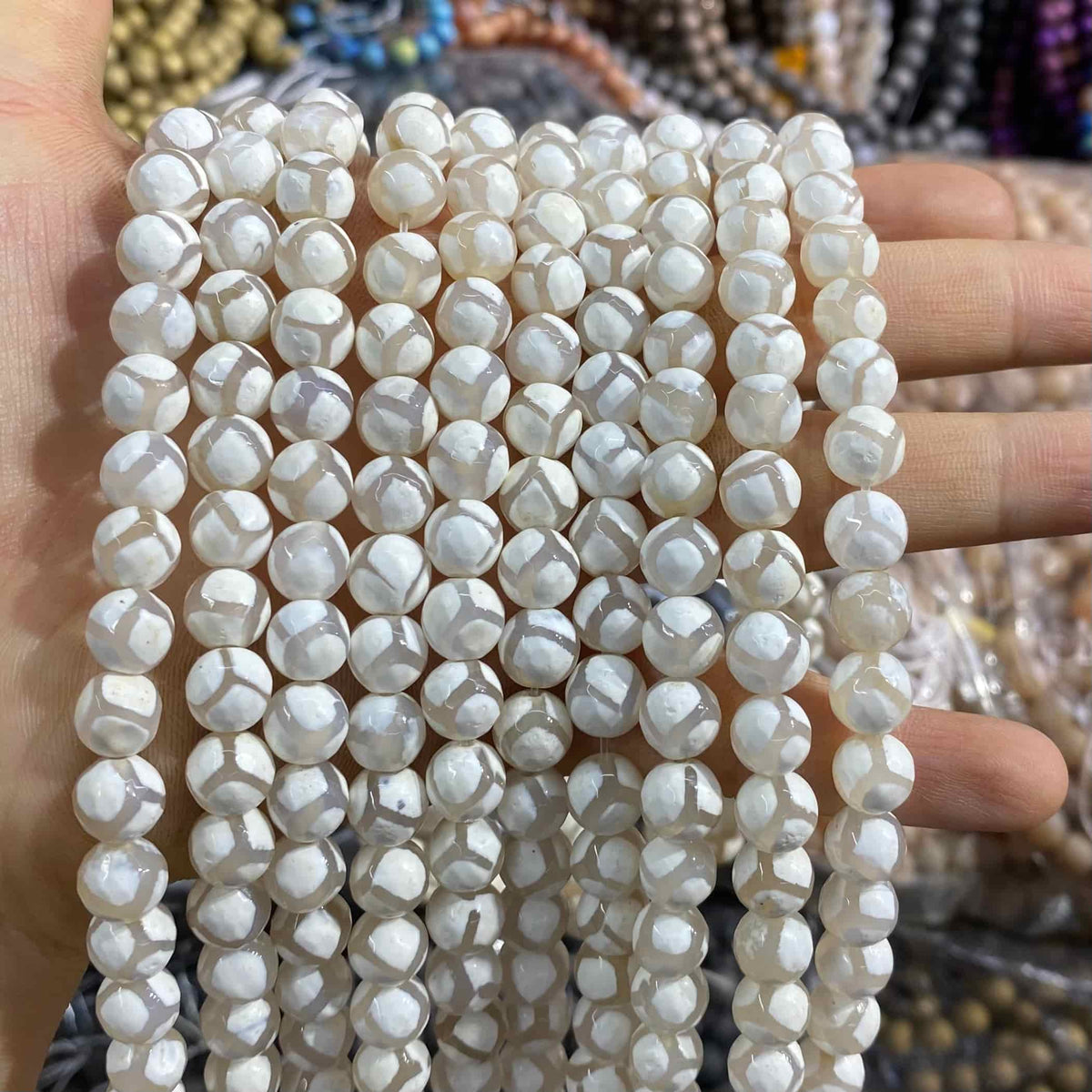 #2 Round Agate Beads 6mm/8mm/10mm