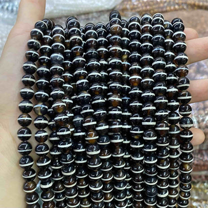 #2 Round Agate Beads 6mm/8mm/10mm