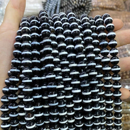 #2 Round Agate Beads 6mm/8mm/10mm