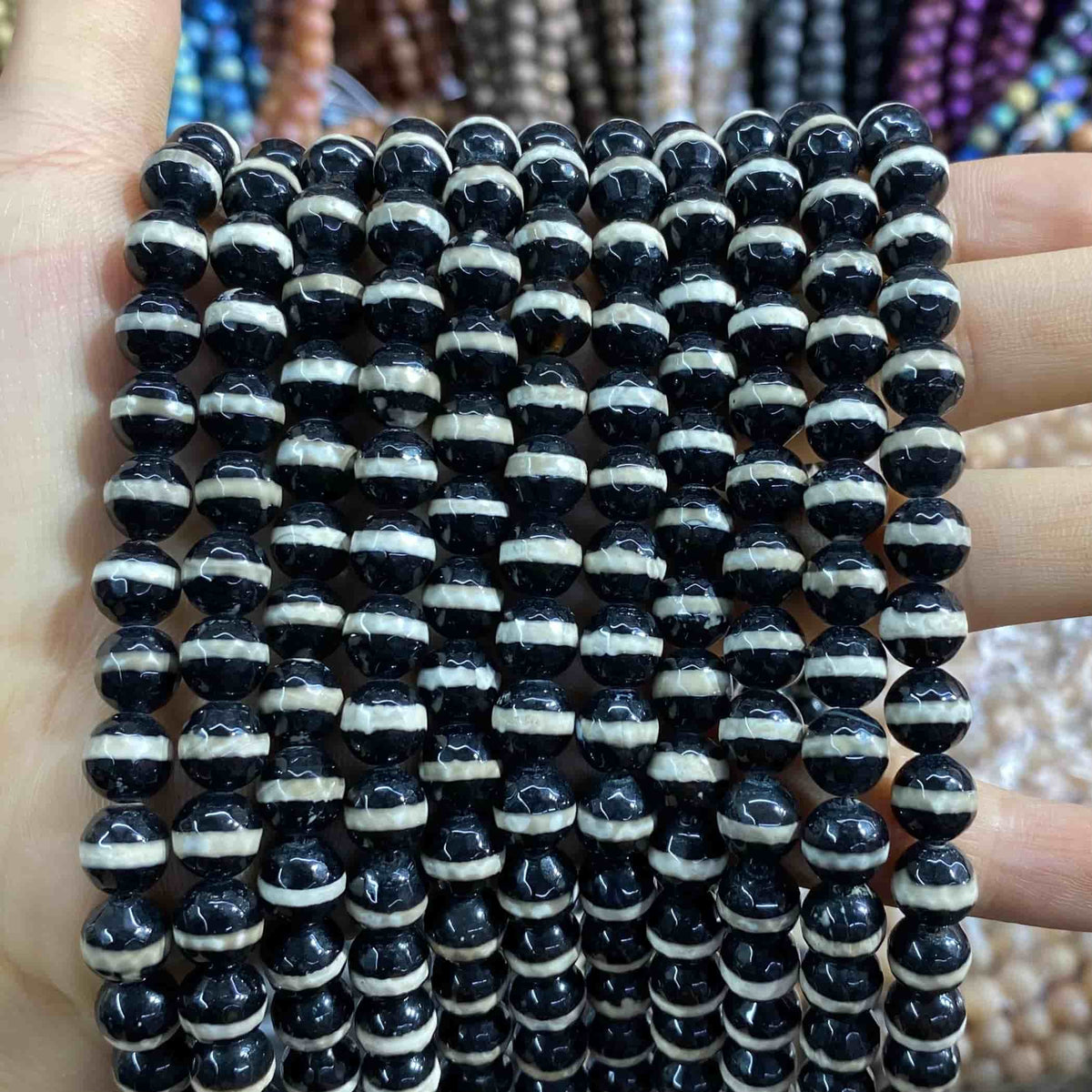 #2 Round Agate Beads 6mm/8mm/10mm