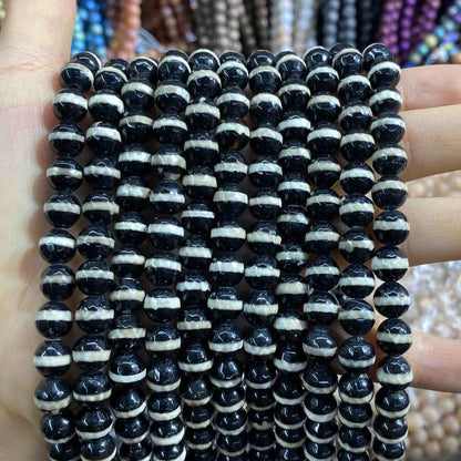 #2 Round Agate Beads 6mm/8mm/10mm