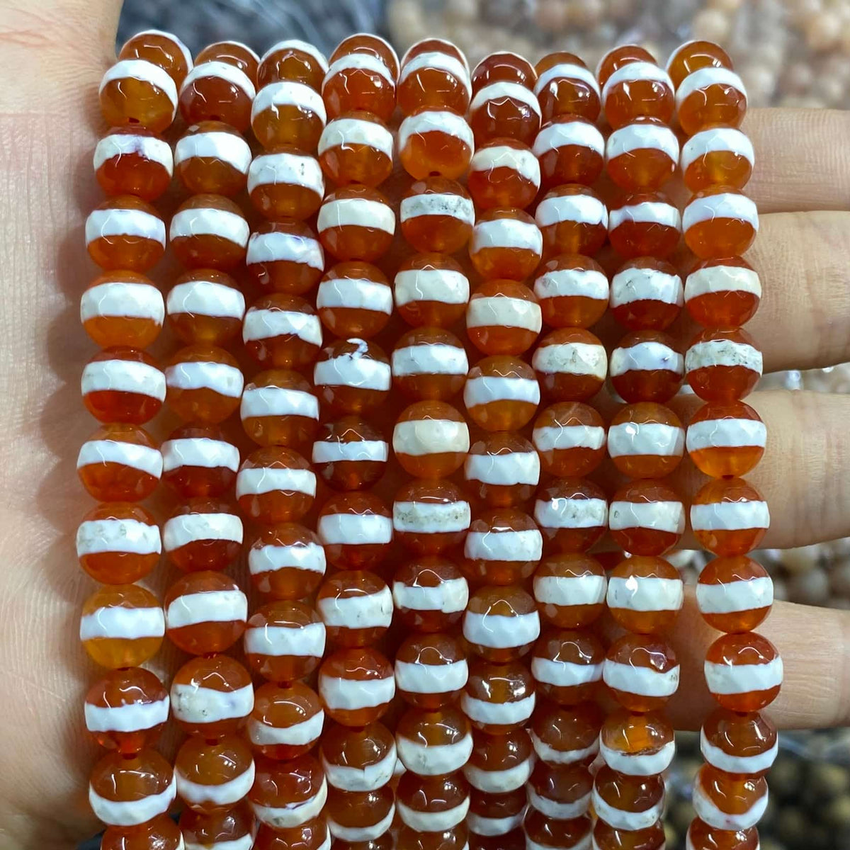 #2 Round Agate Beads 6mm/8mm/10mm