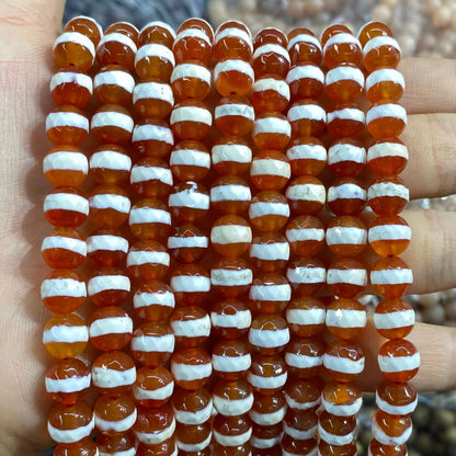 #2 Round Agate Beads 6mm/8mm/10mm