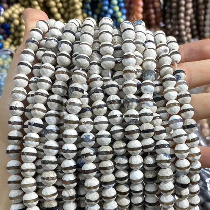 #2 Round Agate Beads 6mm/8mm/10mm