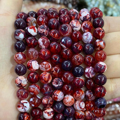 #2 Round Agate Beads 6mm/8mm/10mm