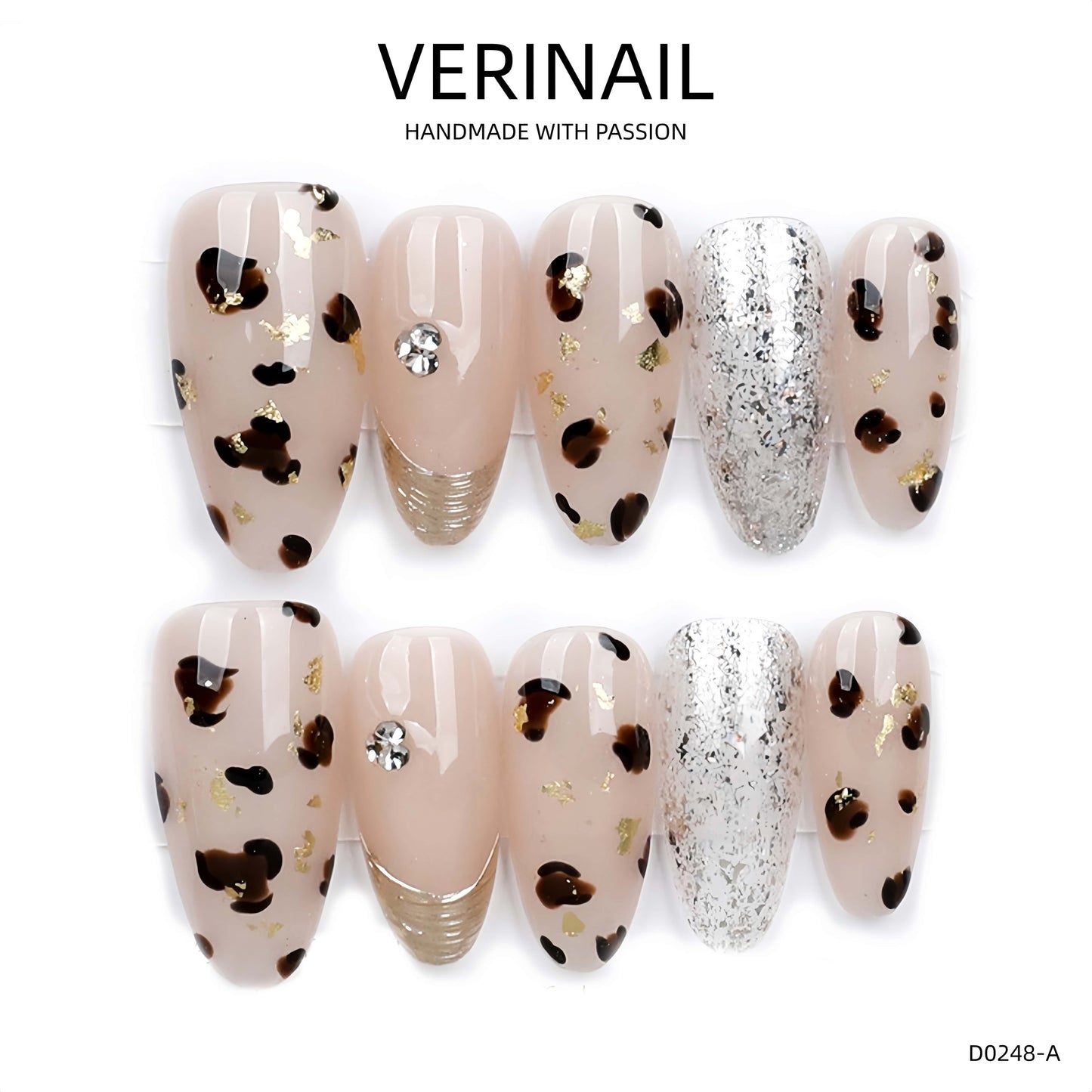 Press On Nails Almond-Medium-AM03