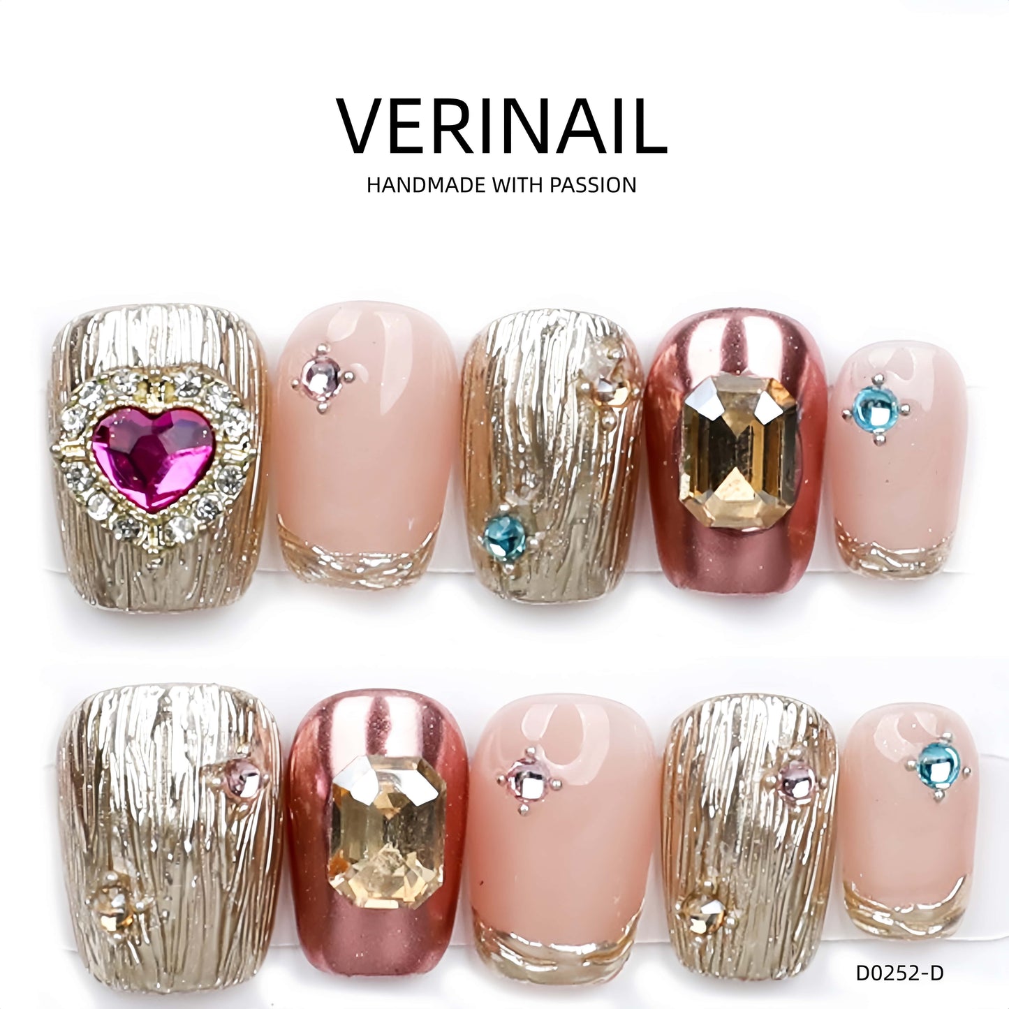 Press On Nails Color Rainbow RN03