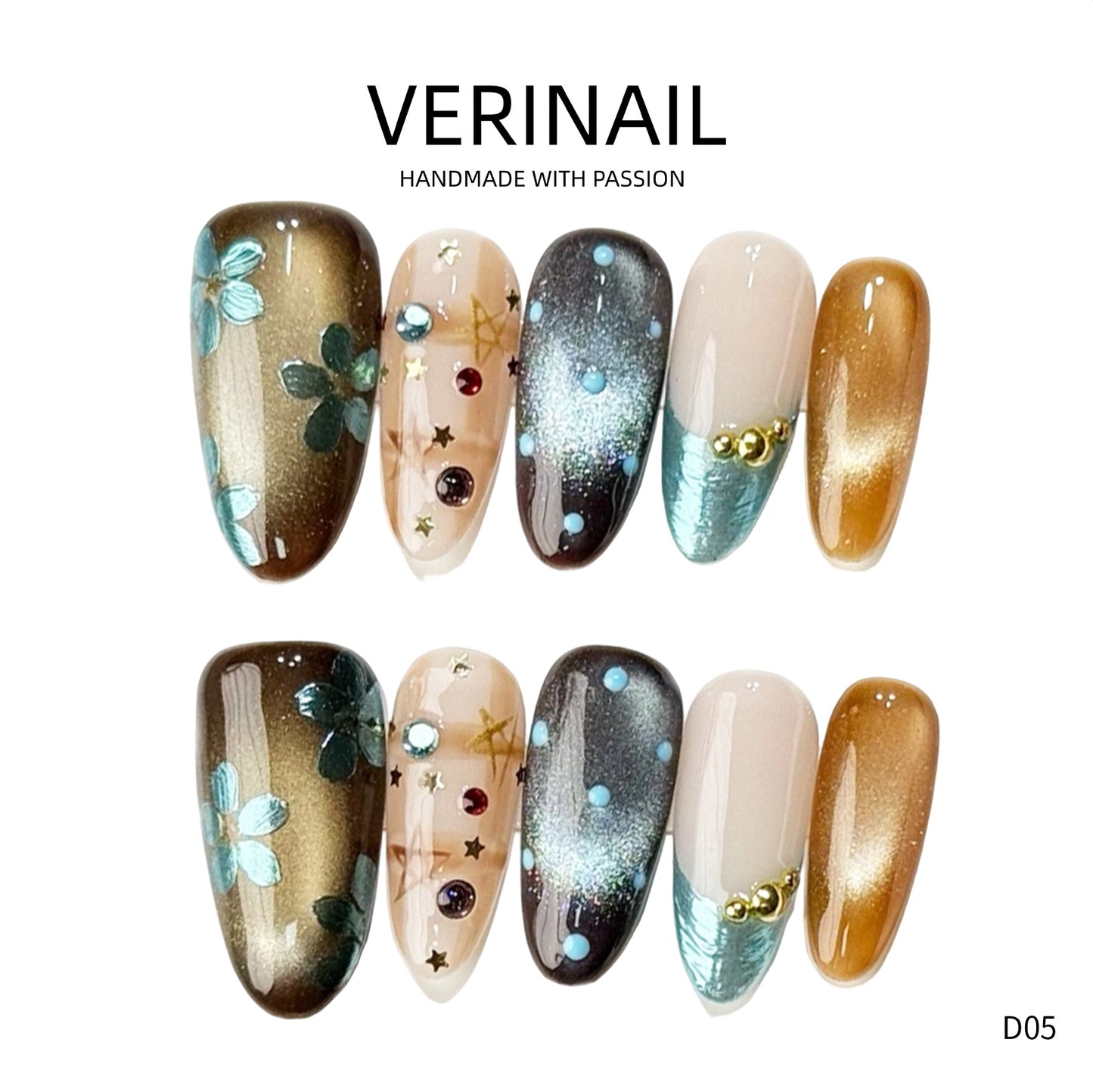 Press On Nails Almond-Medium-AM04
