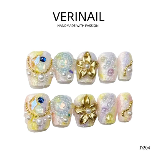 Press On Nails Color Yellow YW02