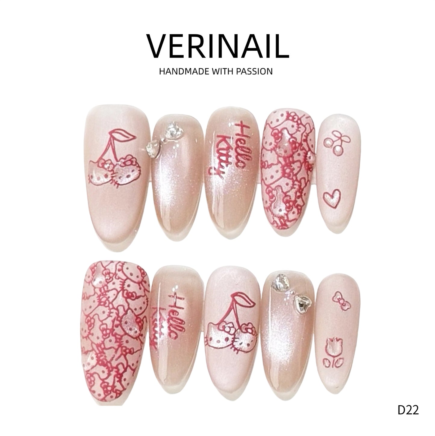 Press On Nails Almond-Long-AL01