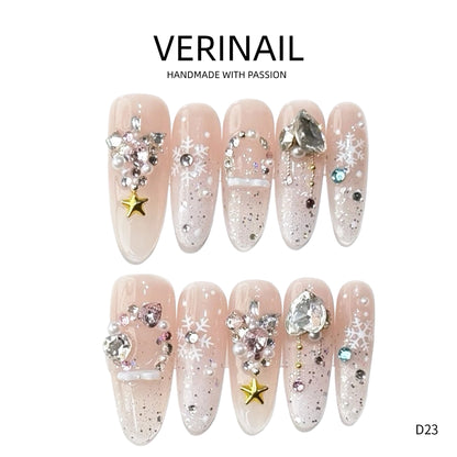 Press On Nails Almond-Long-AL01