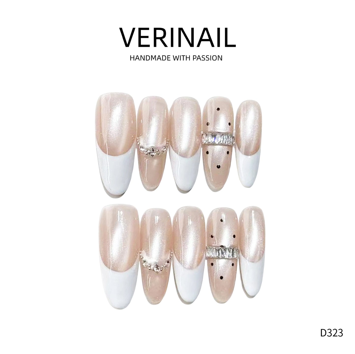 Press On Nails Almond-Long-AL01