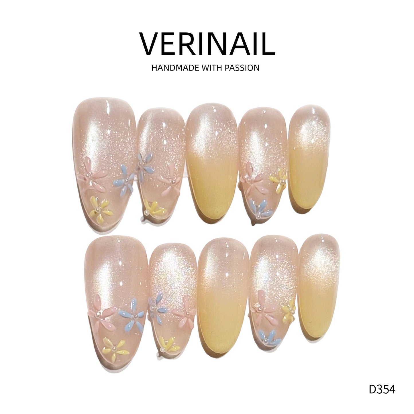 Press On Nails Almond-Long-AL01