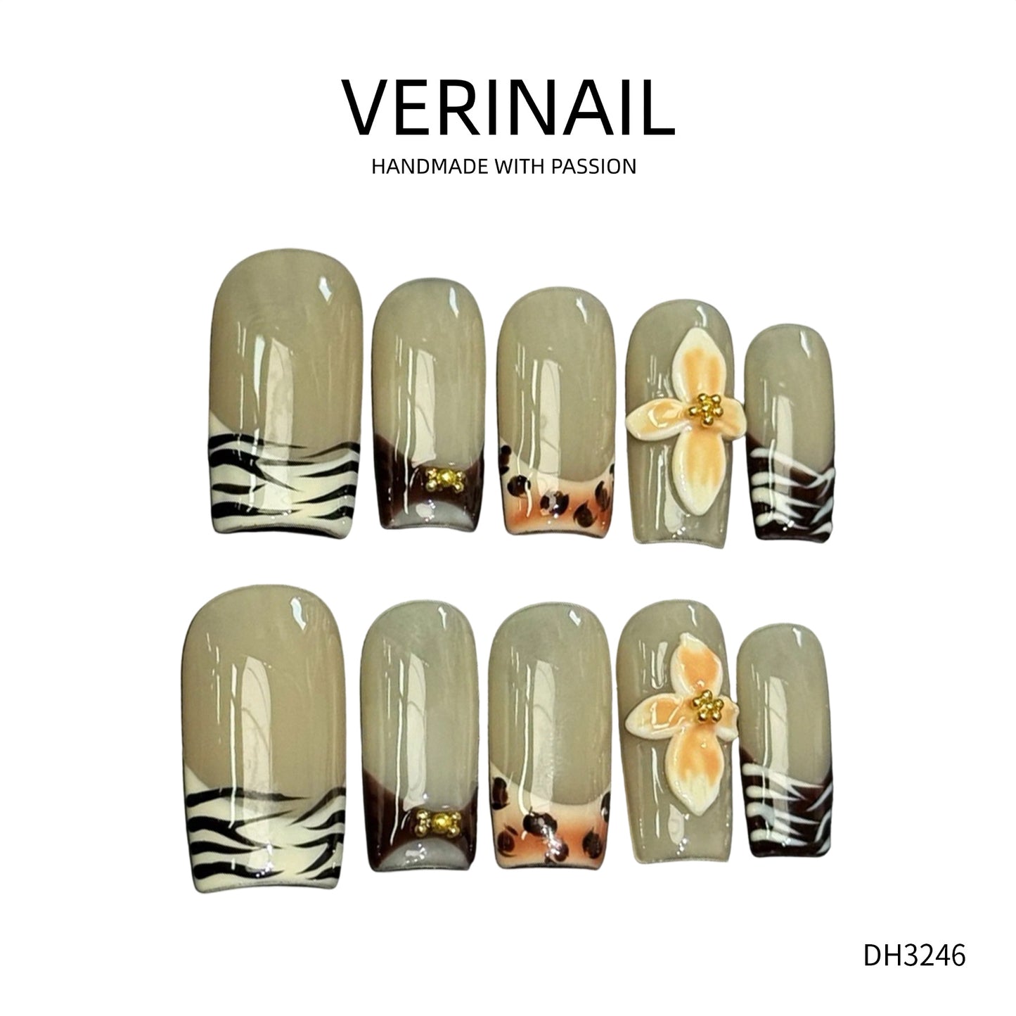Press On Nails Ballerina- Short BS01