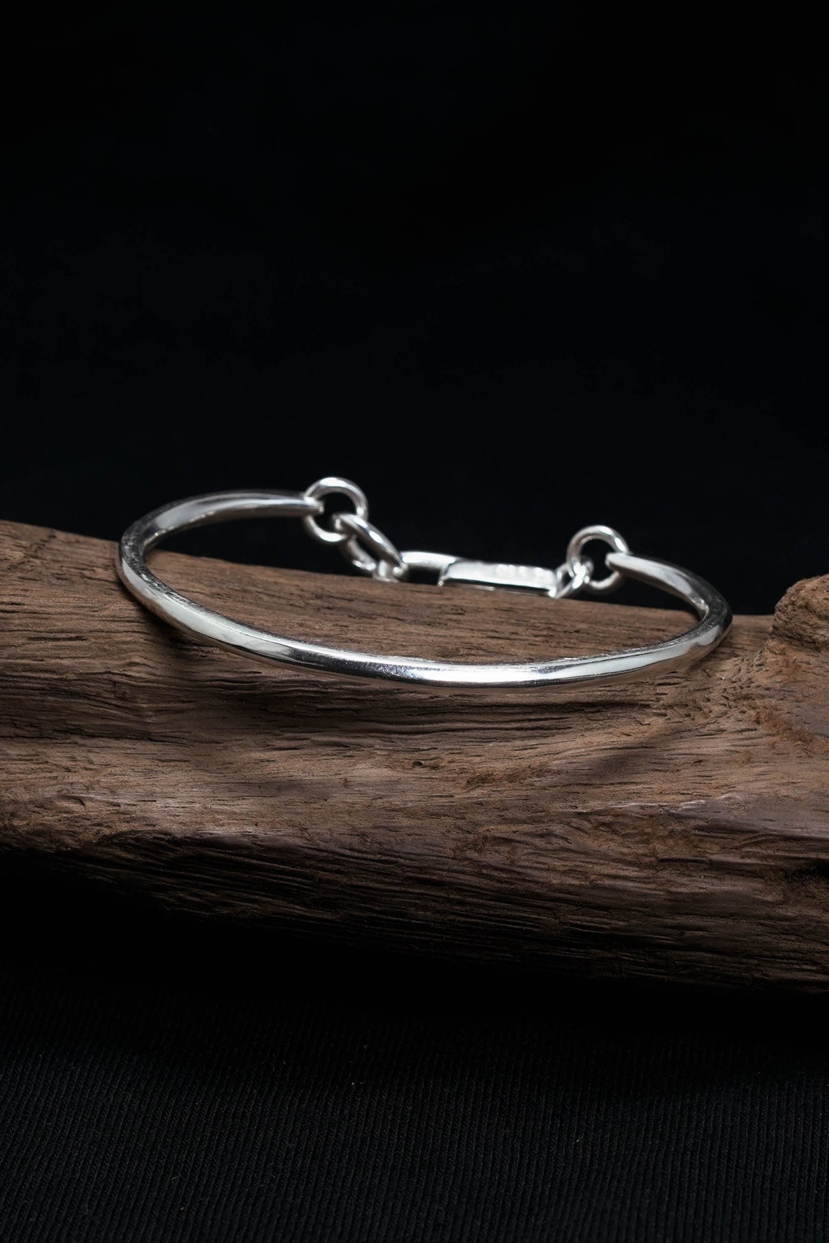 Retro 925 Sterling Silver Simple Bracelet