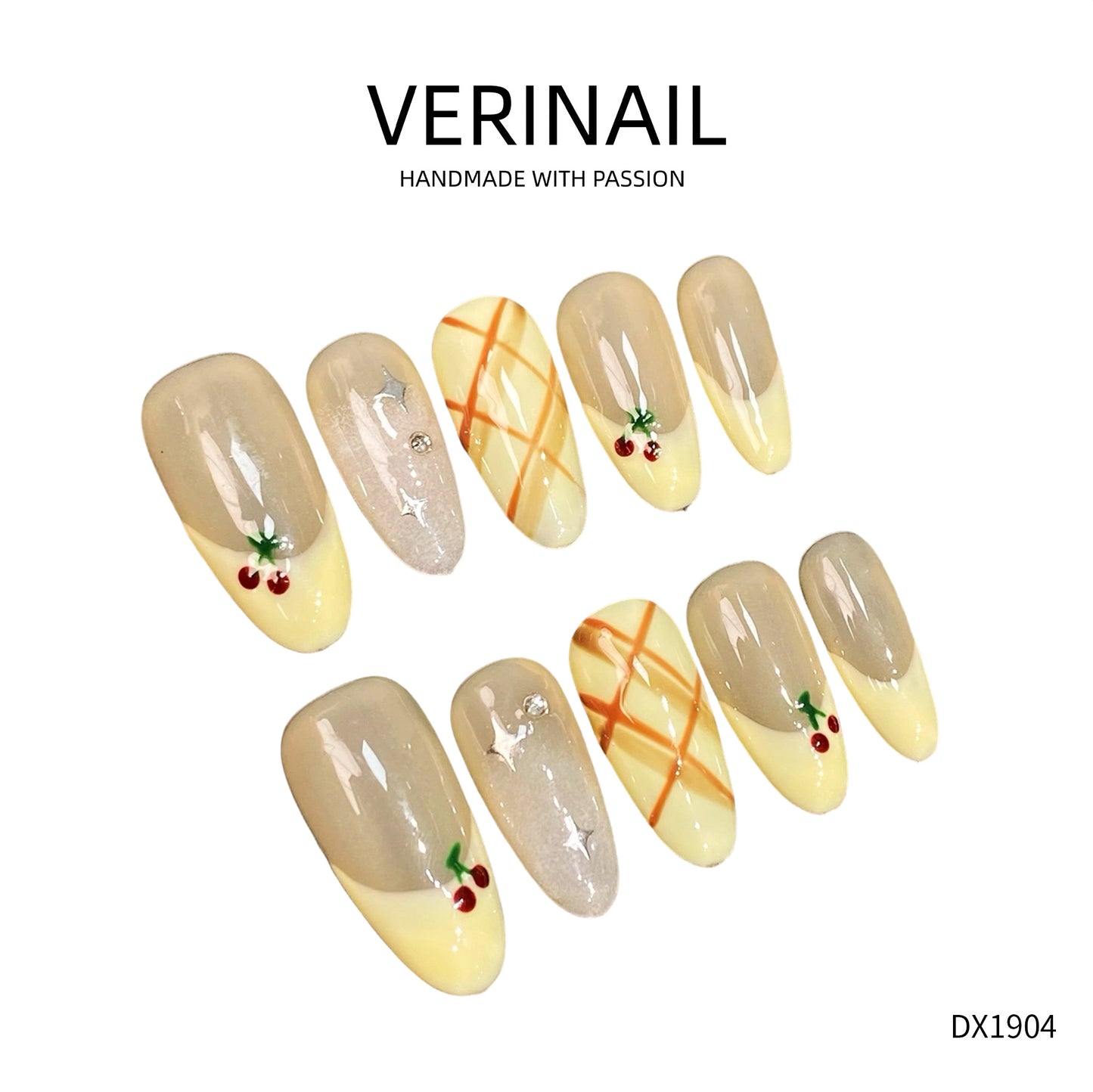 Press On Nails Almond-Long-AL01