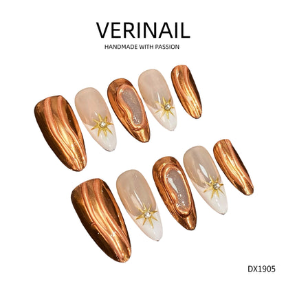 Press On Nails Almond-Long-AL01