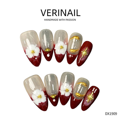 Press On Nails Almond-Long-AL01