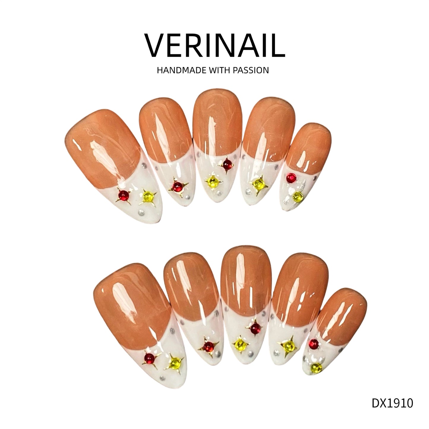 Press On Nails Almond-Medium-AM02