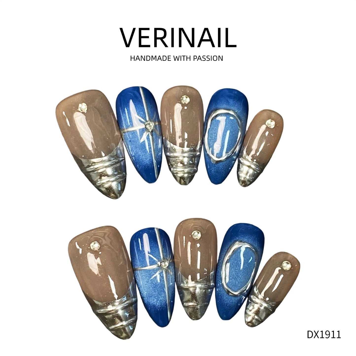 Press On Nails Almond-Long-AL01