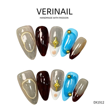 Press On Nails Almond-Long-AL01