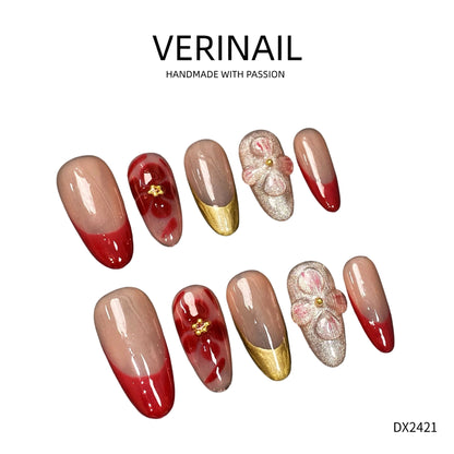 Press On Nails Almond-Long-AL01