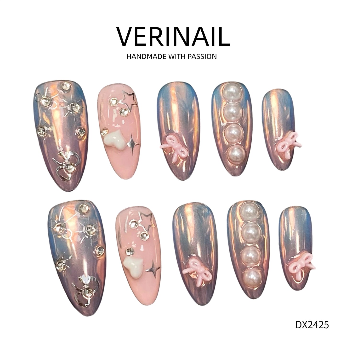 Press On Nails Almond-Medium-AM02