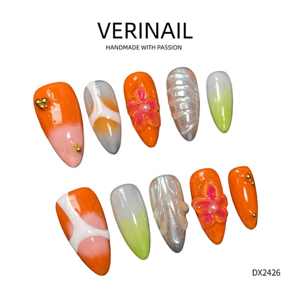 Press On Nails Almond-Medium-AM03