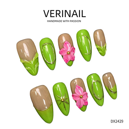Press On Nails Almond-Medium-AM03