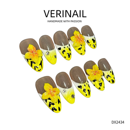 Press On Nails Color Yellow YW02