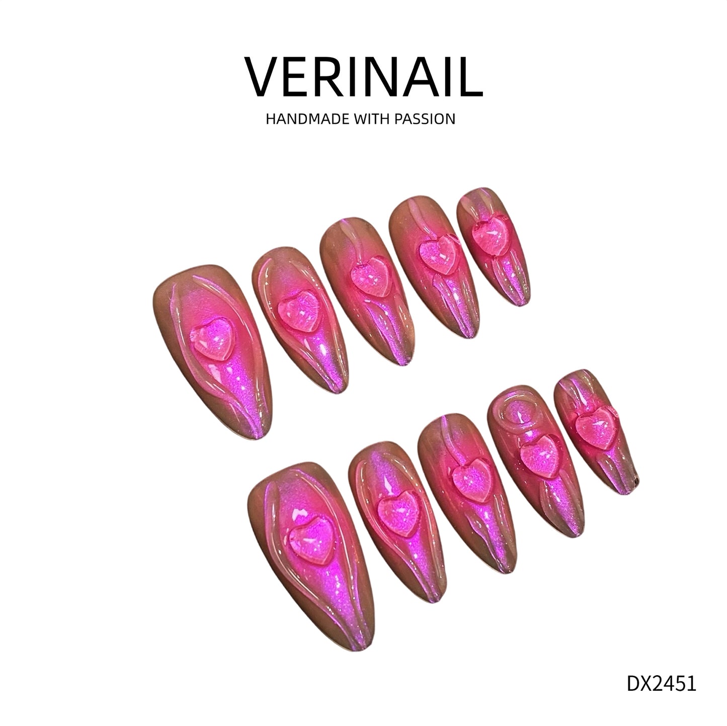 Press On Nails Color Red RD01