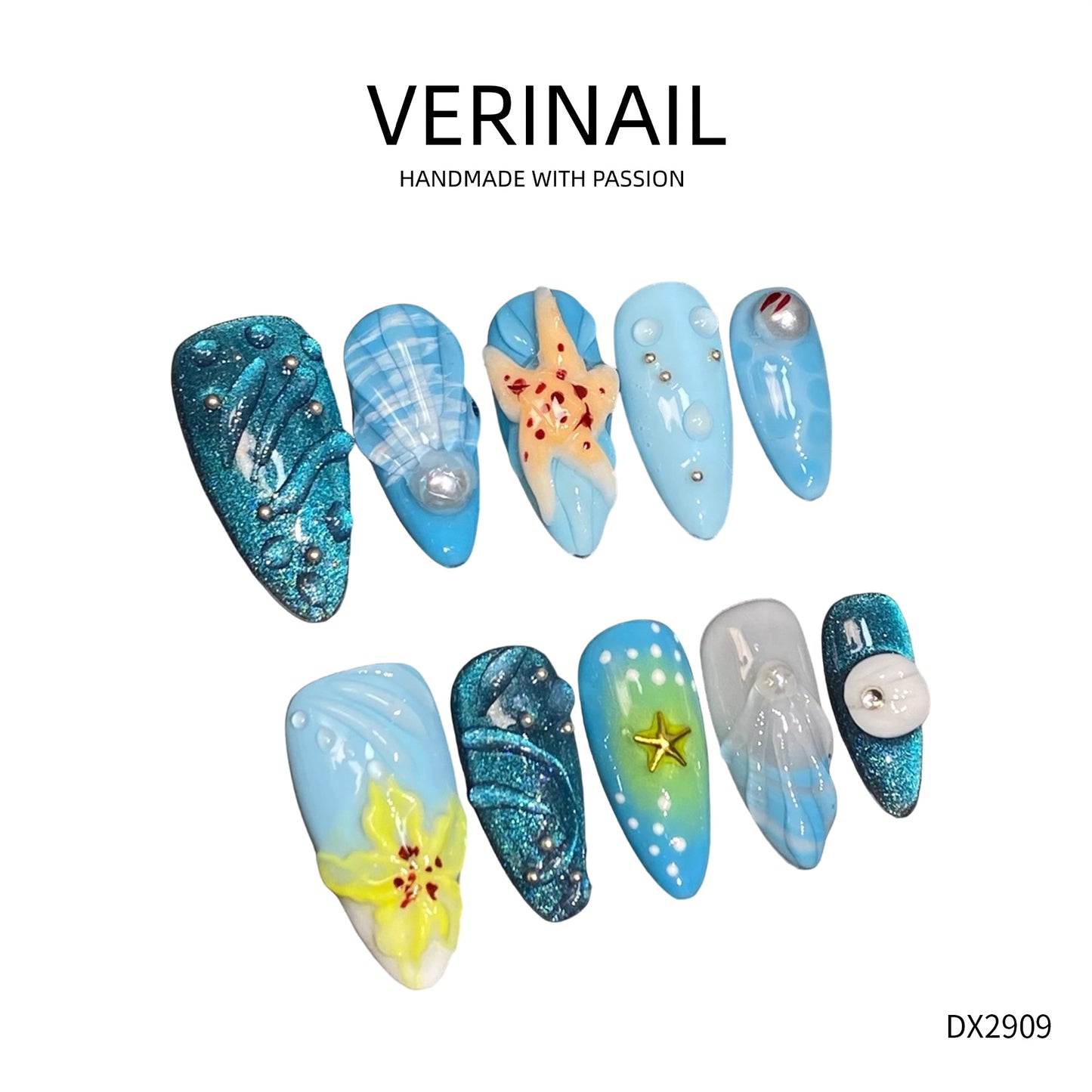 Press On Nails Color Yellow YW01